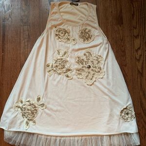 Beautiful Tunic with Lace Underlay